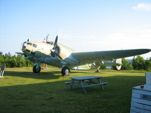Hudson Bomber on display at the North Atlantic Aviation Museum in Gander.