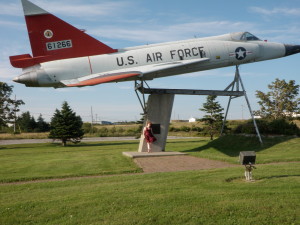 Stephenville had strong ties to the United States Air Force, as seen by the monuments found throughout the town. Photo by Shannon K. Green 2012.