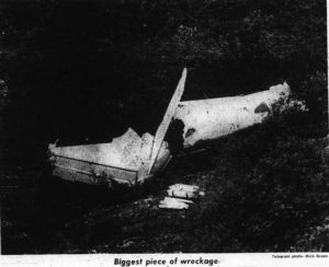Image of the tail section as published by The Evening Telegram in 1978.